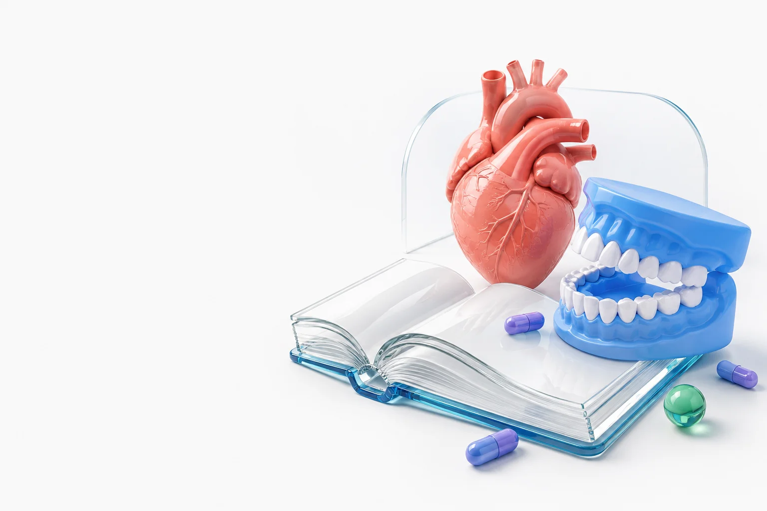 Libro de formación con modelos médicos tridimensionales